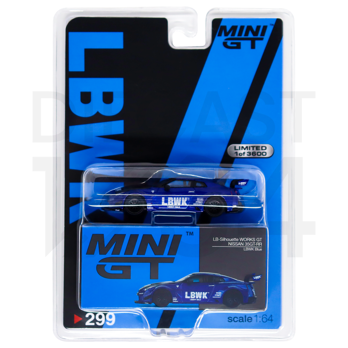 Diecast 164 | Mini GT Blue Nissan R35 Liberty Walk Livery Diecast 164 | Mini GT Blue Nissan R35 Liberty Walk Livery