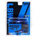 Mini GT Blue Nissan R-35 Diecast Car with Liberty Walk Livery