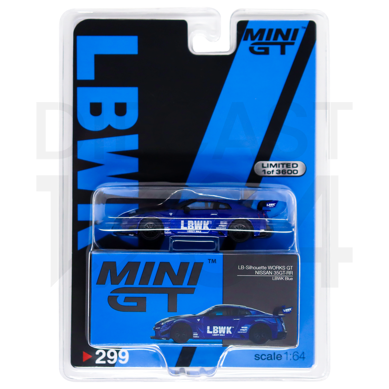 Diecast 164 | Mini GT Blue Nissan R35 Liberty Walk Livery Diecast 164 | Mini GT Blue Nissan R35 Liberty Walk Livery