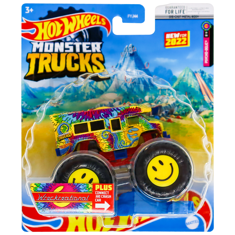 2022 Hot Wheels Psycho-Delic Wreckreational Monster Truck