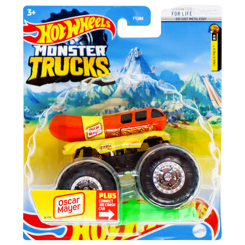 2022 Hot Wheels Snack Pack Oscar Mayer Hot Dog Monster Truck