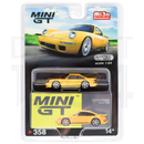 Mini GT Blossom Yellow Porsche 911 RUF CTR Anniversary 1/64 scale diecast car