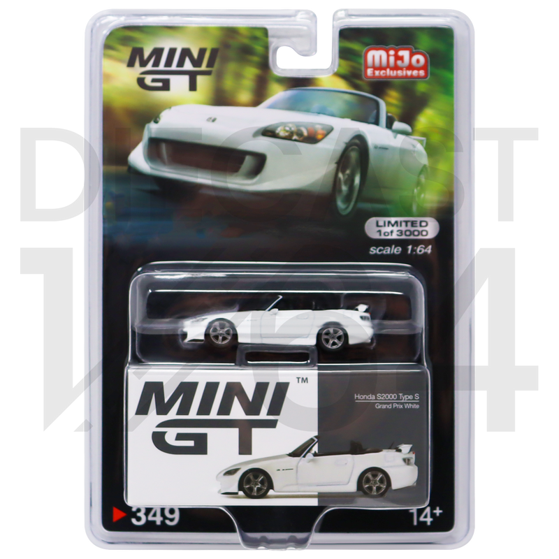 Mini GT MiJo Exclusive Honda S2000 Type S Grand Prix White