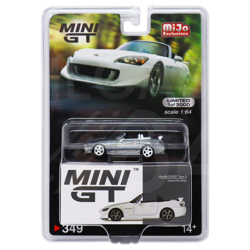 Mini GT MiJo Exclusive Honda S2000 Type S Grand Prix White - Chase Piece