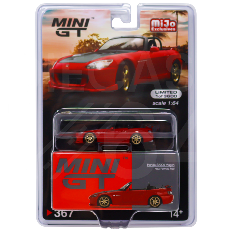 Mini GT MiJo Exclusive Honda S2000 Mugen Formula Red