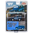 Mini GT MiJo Exclusive Stratos Blue Land Rover Defender 90 County Wagon