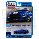 Auto World Modern Muscle 2021 Shelby GT-500 Carbon Fiber Track Pack in retail packaging
