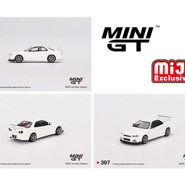 ミニカー NISSAN SKYLINE GT-R Nur One of 1000pcs. Preorder) Mini GT 1:64 Nissan Skyline GT-R (R34) V-Spec II