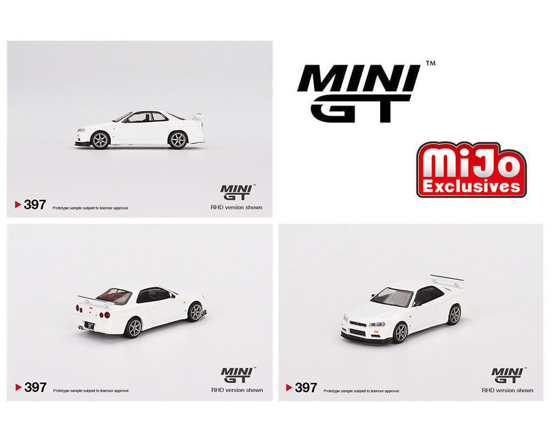 Mini GT Nissan Skyline GT-R (R34) V-Spec N1 White
